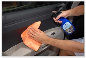 Optimum Opti Clean can be used on the dashboard, door panels, console and glass.