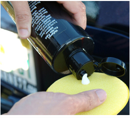 Apply Wolfgang Paintwork Polish Enhancer by hand or machine.